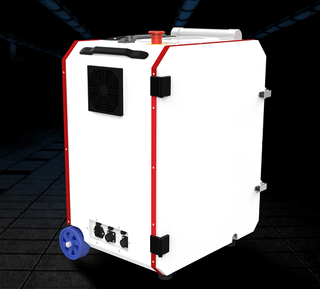 100W 200W hand-held laser cleaning machine for metal surface rust paint and oil stains