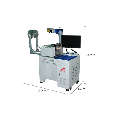 Heat shrinkable tube laser marking cutting machine