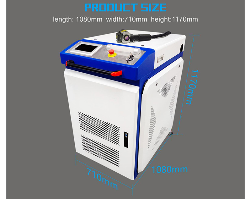 500W watercooled laser clean system for paint removal from China