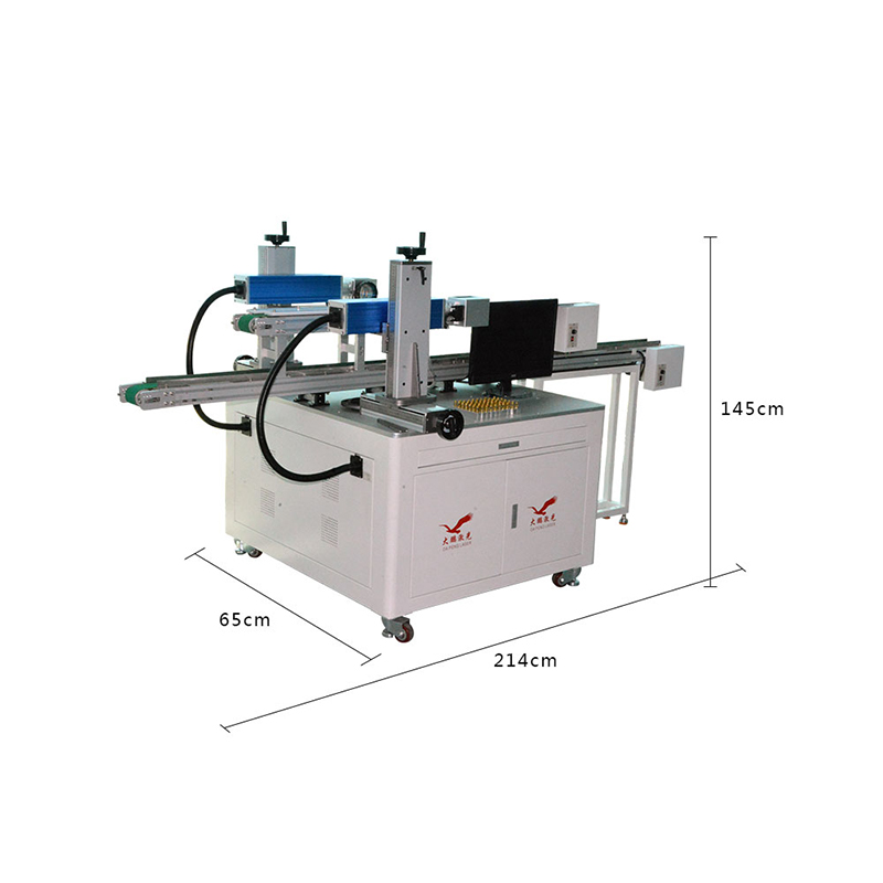 Electronic cigarette automatic double-head laser marking machine